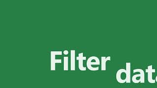 6 3  Filter data in a range or table