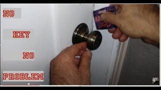 How to Open a Door with a Credit Card If Your Locked Out Tutorial.