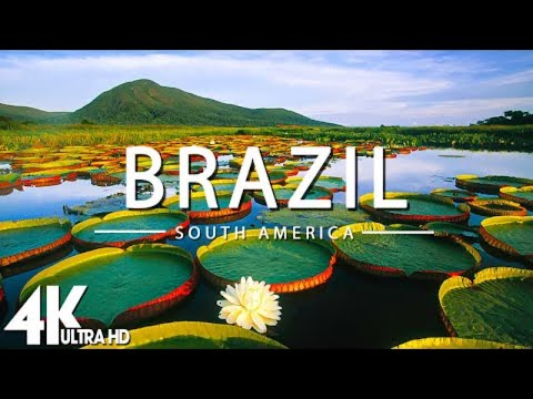 FLYING OVER BRAZIL (4K UHD)- Relaxing Music Along With Beautiful Nature Videos - 4K Video Ultra HD