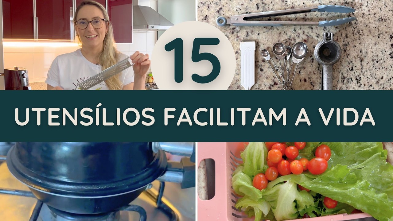 UTENSÍLIOS DE COZINHA QUE NÃO PODEM FALTAR NA COZINHA PRÁTICA | 15 utensílios de cozinha preferidos