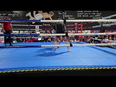 Female Combat Brazilian Jiujitsu match with a quick guillotine choke finish