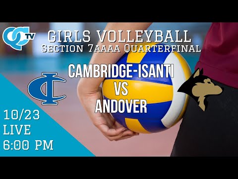 Girls Volleyball: Cambridge-Isanti @ Andover 10-23-2025 | Andover High School | QCTV
