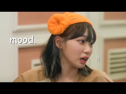 kim chaewon being a mood