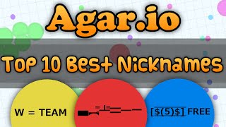 Agar.io | Top 10 of the best Nicknames (The Smartest Agar Names)