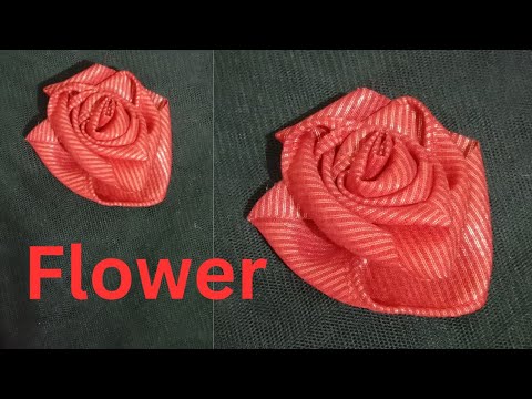 DIY Satin Ribbon Rose flowers | How to makeribbon rose | DIY Ribbon Flowers | Crafts &Ribbon Art