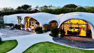 Amazing Bubble Eco House Construction - Concrete Poured On Air Shell - Binishells