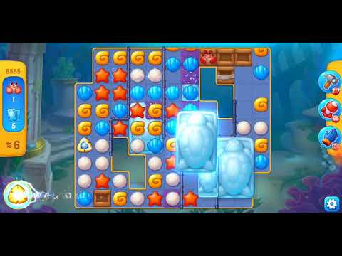 Fishdom. 8555 level no boosters and diamonds. 12 moves