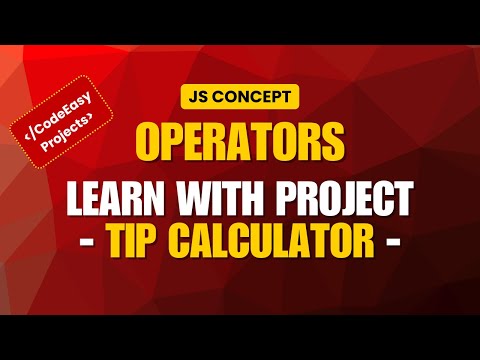 Modern Tip Calculator Using Html Css Javascript Beginner Web Dev Project Js Operators