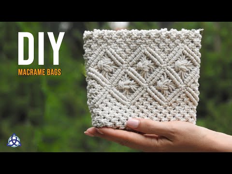 DIY Macrame Bag With Zipper Macrame Wallet for Girls