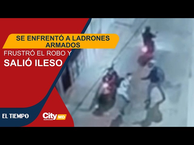 Hombre se enfrentó a cuatro ladrones armados y frustró el robo de su moto 