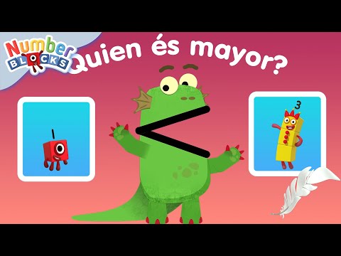 Numberblocks en Español | Quien es Mayor? 🦕 | 123 Aprende los números | Dibujos para niños