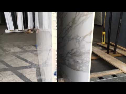 Statuario marble slabs