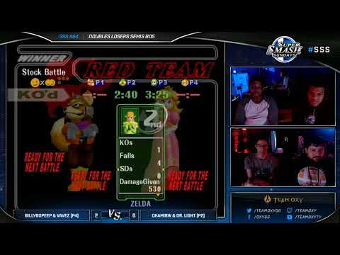 SSS #64 - BillyBoPeep & Vavez vs. Dr. Light & OkamiBW - SSBM - Losers Semis