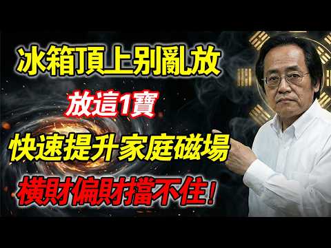 倪海廈：冰箱頂上別亂放，放上這一寶，立馬提昇家庭磁場，橫財偏財擋不住！#倪海廈 #中醫養生 #風水佈局 #經方 #居家風水