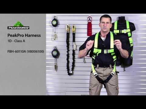 Donning a Harness - How to properly put on a safety harness before working at heights.