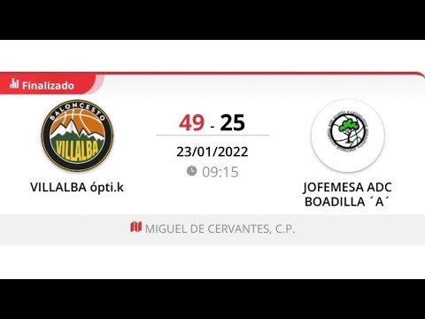 Infantil masc 08 B VILLALBA OPTI.K - ADC BOADILLA