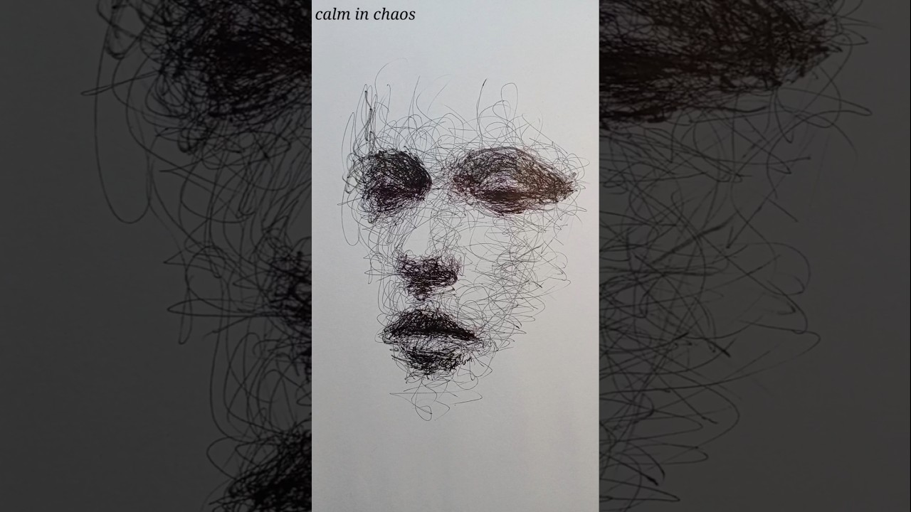 Scribble Drawing #drawing #portrait #scribbling