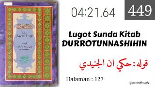 Download lagu 449. Sundanese Glossary of Kitab Durratun Nasihin | Qouluhu: Hukiya Annal Junaidiya mp3