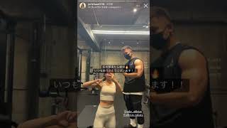 モデル 西川樹里(@jurichaan1116) ジム着 トレーニングウェア #shorts