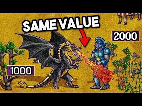 1000 Black Dragons vs 2000 Giants! - Heroes of Might and Magic 2
