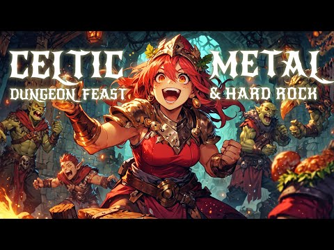 🔥 Celtic Metal & Rock | 2HR Dungeon Tavern Mix for Gaming, Workout & Focus 🍻🎸