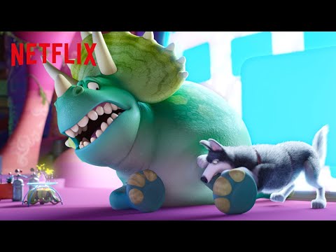 Thumbnail of the video: Dogs, Donuts, & Dinosaurs in Antarctica 🐾 Extinct | Netflix Futures