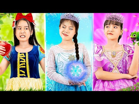 Baby Doll & Friends Became Snow White, Elsa & Rapunzel... Who Is The Most Beautiful Princess?