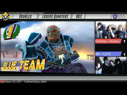 BoiseLAN Invitational: Hammy + Animu vs. MP + EZPZ - Smash 4 Doubles Losers Quarters