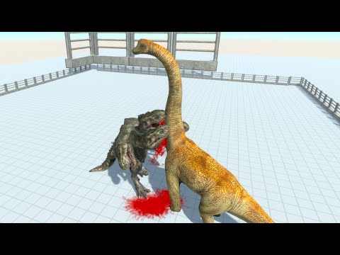 T REX WITH 5 HEADS VS ALL UNITS - Animal Revolt Battle Simulator