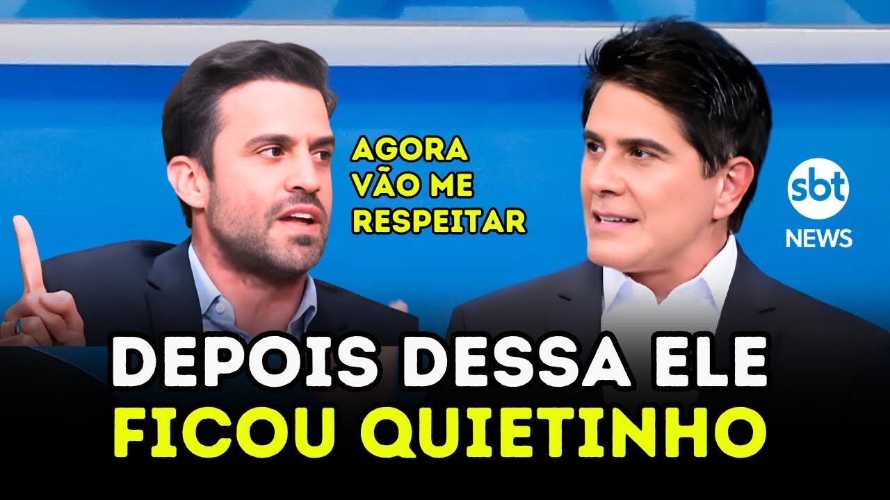 PABLO MARÇAL FAZ JORNALISTA PERDER A LINHA COM RESPOSTA PERFEITA EM DEBATE DO SBT NEWS