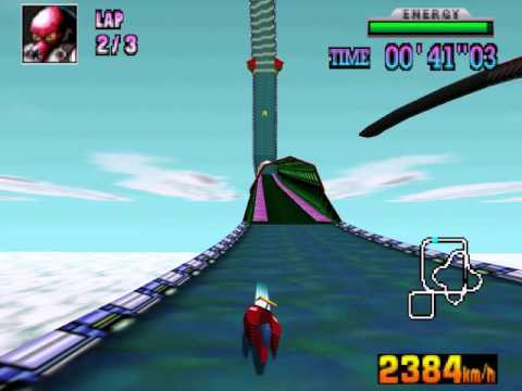 [TAS] F-Zero X Custom Track: Smooth Clouds 9 (driven in reverse)