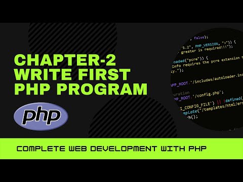 Chapter 2 Write First Php Program Complete Web Development With Php Php Phpsyntax Phptutorial