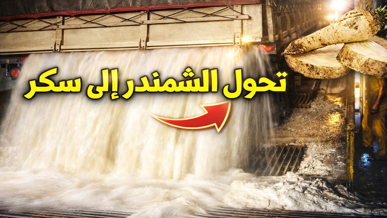 من الحقل إلى الكوب… السر الكامل لصناعة السكر!