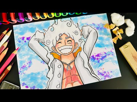 How to Draw LUFFY Gears 5 - ONE PIECE - With Art Lucas