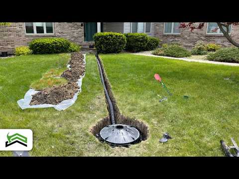 DIY Flat Yard Drainage Project | Yards With No Slope