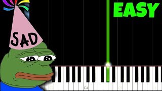 Happy Birthday, but it's so sad [Easy Piano Tutorial] (Synthesia)