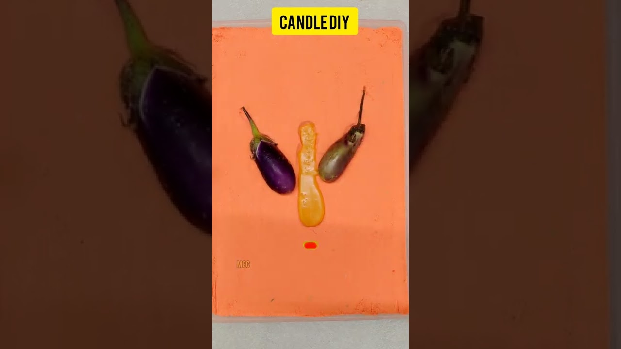 Satisfying Candle Making With Vegetables  #shorts #diy #candle #handmade #art