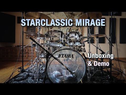 TAMA Starclassic Mirage 50th Anniversary Drum Kit - UNBOXING & DEMO
