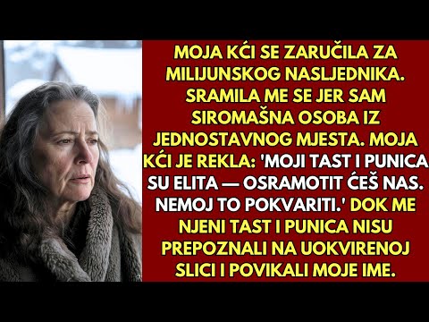 Moja kći me skrivala od svojih bogatih svekrva i svekrve - sve dok me nisu prepoznali na zabavi.