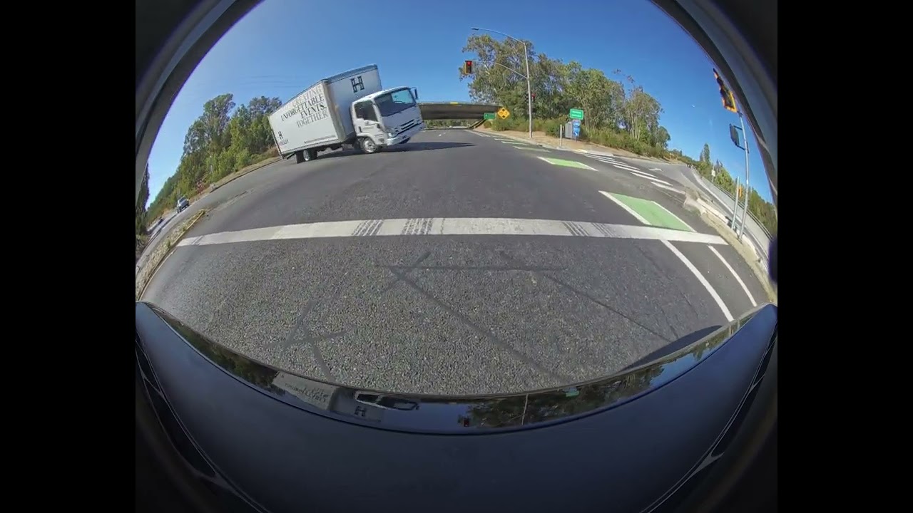 Box Truck Tips Over || ViralHog