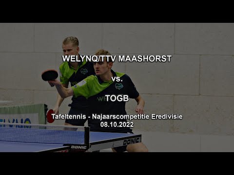 WELYNQ/TTV MAASHORST - TOGB | Eredivisie Tafeltennis