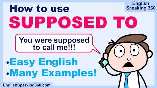 How to use BE SUPPOSED TO in English | All 5 Meanings Explained with Examples | Easy English Grammar