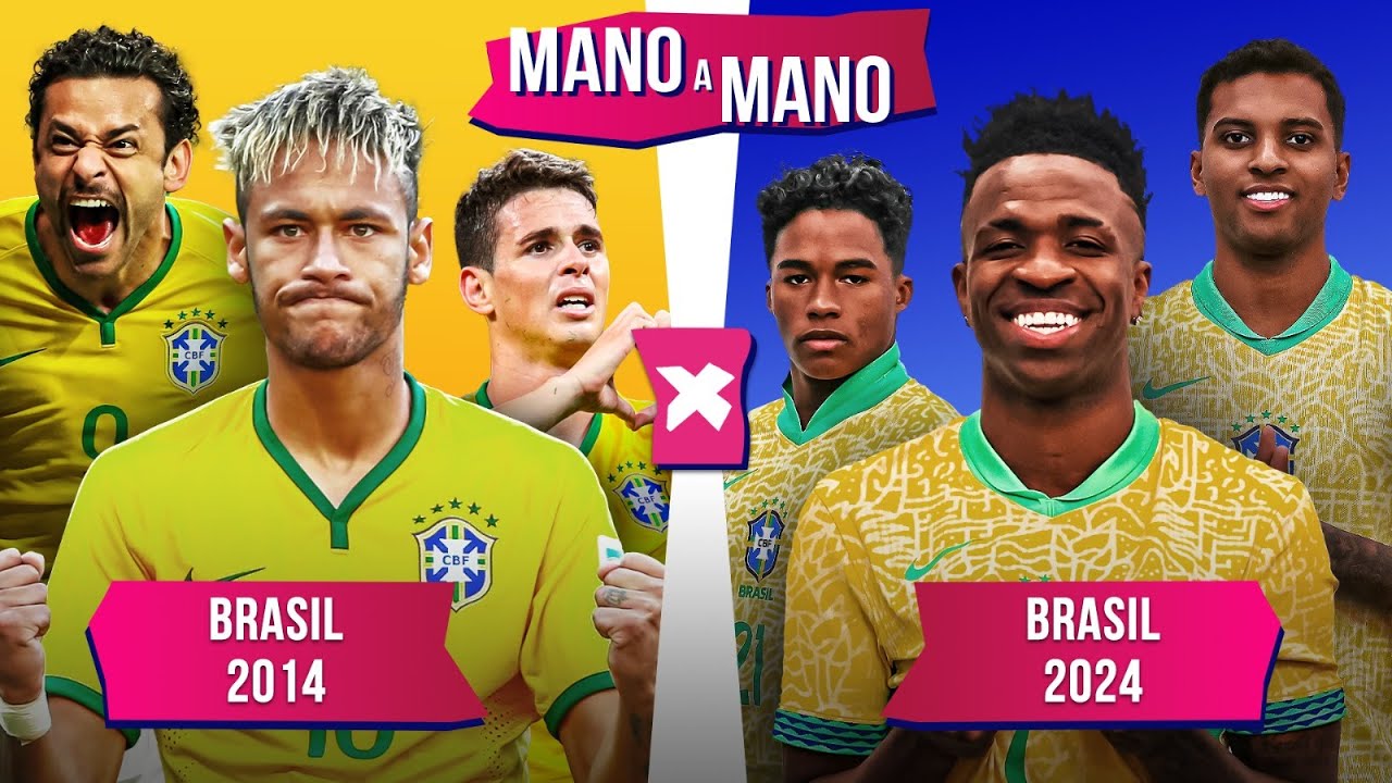 BRASIL DE 2014 X BRASIL DE 2024: QUEM É MELHOR? | MANO A MANO DA SELEÇÃO BRASILEIRA