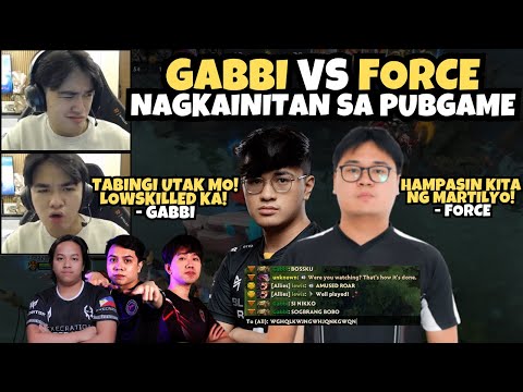 GABBI VS FORCE | NAGKAINITAN SA PUBGAME | TRASHTALKAN MALALA! WITH BOSSKU, PALOS, LEWIS, NATSUMI