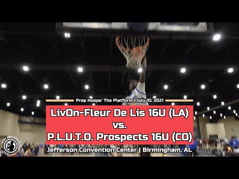 LivOn-Fleur De Lis 16U vs. P.L.U.T.O. Prospects - Corey Chest puts up 20 and 10 at "The Platform"