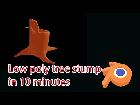 Blender tutorial -  model a tree stump in 10 minutes