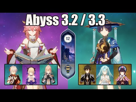 C0 Yae Miko Double Anemo And C0 Wanderer Hyper Carry Floor 12 SPIRAL ABYSS 3.2 / 3.3 Genshin impact