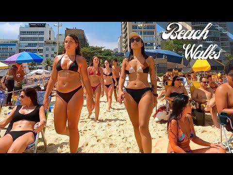 Leblon in 4K: The Charm of Rio's Most Upscale Beach | Summer Vibes
