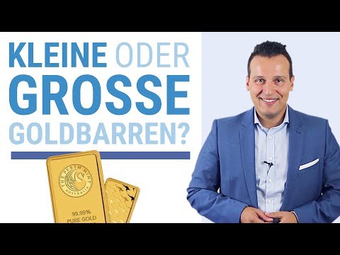 Goldbarren kaufen ⭐ Welche sind besser? ⭐ Kleine oder große Barren?