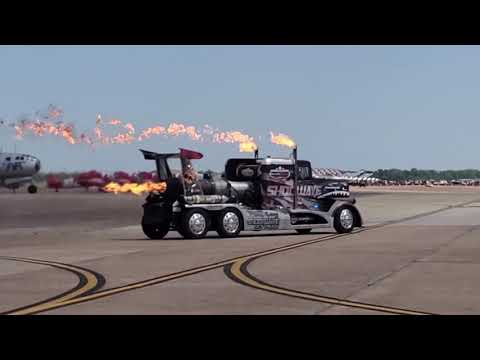 ShockWave Jet Truck -A Jet Engine propelled Semi Truck at the Barksdale Defenders of Liberty Airshow